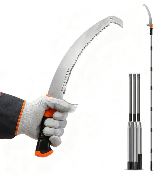 Dailygoods- Snoeizaag Lange Bereik - Snoeizaag Accu - Snoeizaag Inklapbaar - Snoeizaag Telescopisch - Snoeizaag Elektrisch - Duurzaam Gelegeerd Staal - Boomsnoeier