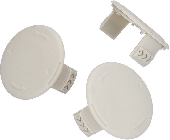 Dailygoods- Spoelkappen Vervangend 3-delig - Hoogwaardig ABS - Slijtvast - Duurzaam - Eenvoudig te installeren - Bescherming maaikoord - Grasmaaier