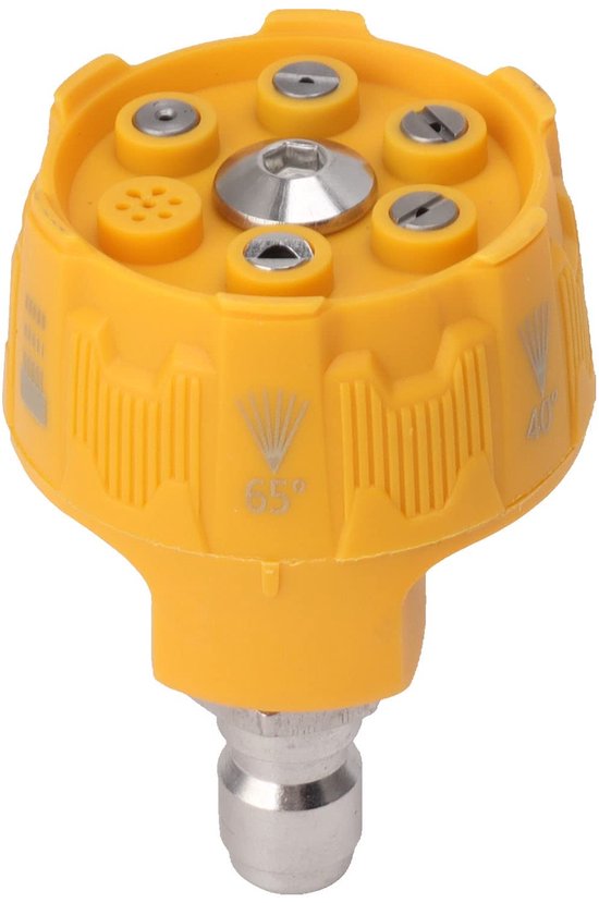 Dailygoods- Sprinkler 6-in-1 - Verstelbare Sproeikop - 3000 PSI - Roestvrij Stalen Spraykop - Lichtgewicht Aluminium - Inclusief Afneembare Filter - Tuinsproeier