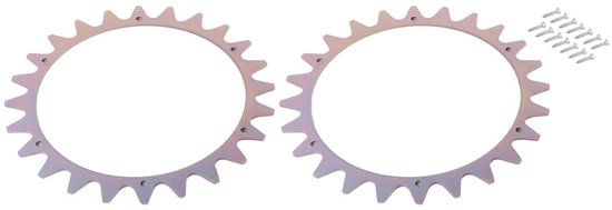 Dailygoods- Tractiewielspikes Antislip - 2 Stuks - Roestvrij Staal - Verbeterde Tractie - Compatibel met Worx L Robotmaaier - Inclusief Schroeven - Wielspikes