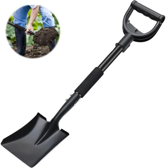 Dailygoods- Tuinschop Duurzaam - Compacte Graafspade - Lichtgewicht Tuingereedschap - Multifunctionele Spade - D-Grip Handgreep - Roestbestendig Materiaal - Graafschop