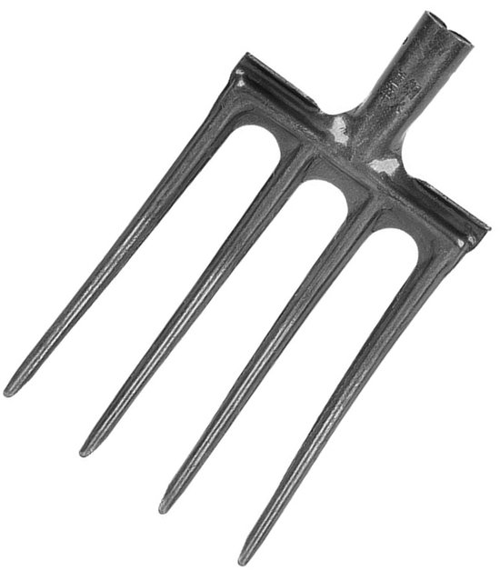 Dailygoods- Tuinvork Robuust Gereedschap - Graafvork - Hoog Koolstofstaal - Tuingereedschap - Praktische Tuinuitrusting - Efficiënt voor Tuingrond - Spitvork