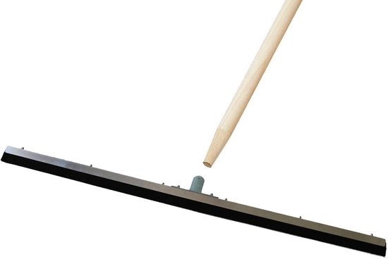 Dailygoods- Waterschuiver U-profiel extra stabiel - Inclusief steel - 100 cm - Versterkte steelhouder - Verwisselbaar sponsrubber - Voor nat gebruik - Schoonmaakgereedschap
