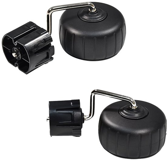 Dailygoods- Wielmontage Vervangend Zeil - Wielstopper voor Robotmaaier - Compatibel met Husqvarna Automower 115H - Eenvoudig te Installeren - ABS-Kunststof - Zwart - Wielset