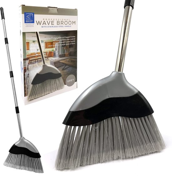 Dailygoods - Zachte Bezem Binnen met 120 cm Steel - Perfect voor Vloerreiniging Thuis