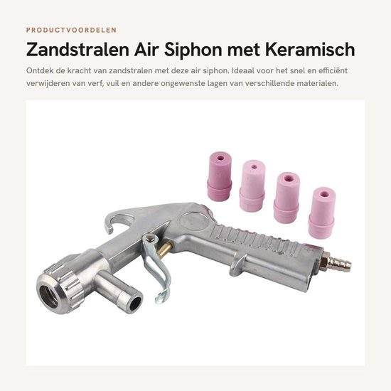 Dailygoods - Zandstralen Air Siphon met Keramisch Mondstuk