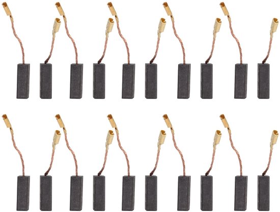 Dailygoody - 20 Stuks Carbon Borstels - Hoogwaardige Borstels - Eenvoudige Installatie - 5x8x15 Mm - Betrouwbaar Onderdeel - Geschikt Voor Diverse Ger... van Merkloos	