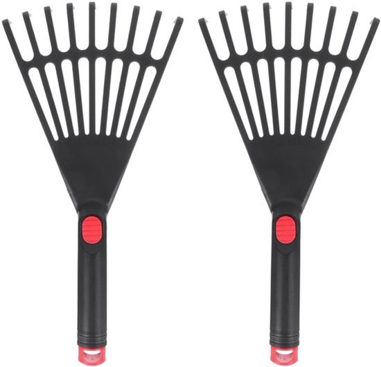 Dailygoody - Bladhark - Kunststof - 2-delige set - Handharken - Tuinieren - Ideaal