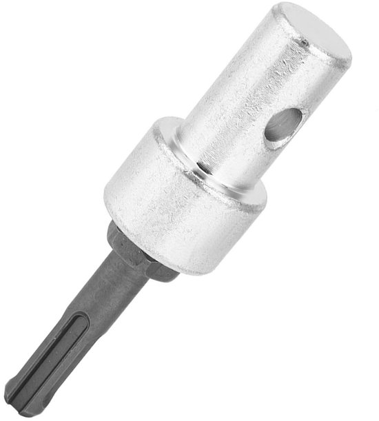 Dailygoody - Boor Adapter - Elektrische Boor Connector - Duurzaam en Stevig - Metaal - Grondboor Adapter - Professioneel Gebruik - Ronde Schacht 2 Pit...