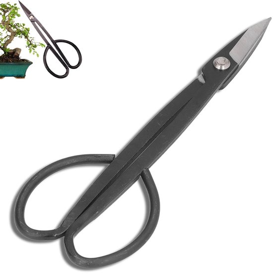 Dailygoody - Japanse bonsai-takkenschaar - Snoeischaar - Multifunctioneel - Zwart - Scherpe takkenschaar - Ideaal voor tuinieren - 200 mm