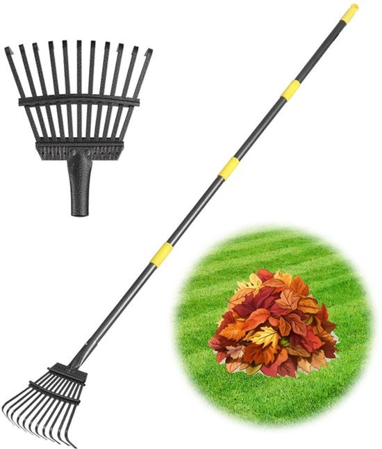 Dailygoody - Kleine hark voor bladeren - Tuinhark - Heavy Duty - 70
