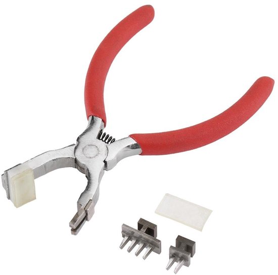 Dailygoody - Professionele 4mm Leerpons met Vervangbare Tanden - Stil en Ergonomisch van Merkloos	