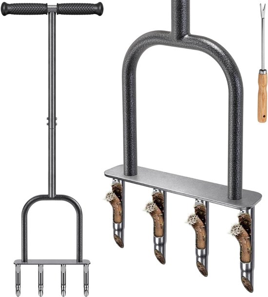 DailySupplies® Prikrol - Gazonbeluchter - Gras Beluchten - Gazon Beluchter - Grijs van Merkloos	