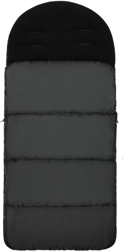 DailySupplies® Voetenzak Buggy - Kinderwagen Wiegdeken - Universeel - Zwart van DailySupplies®