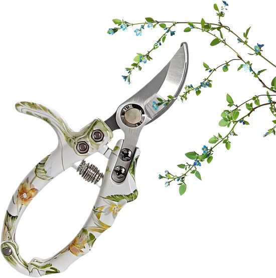 Daity 1 Stuk - Tuinschaar - Robuuste schaar, antislipschaar met duurzaam mes, geschikt voor gazon, snoeischaar, tuingereedschap voor heggen, bloemen, groenten, landschapsarchitectuur, buiten- en binnentuin.