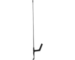Dakgootreiniger Lange Steel - Gootreiniger Bladverwijderaar - Dakgoten Schoonmaken - Veilig Werken Zonder Ladder - 200 cm - Zilver