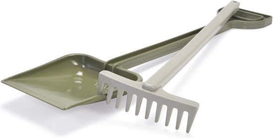 Dantoy Green Garden Schep 50 cm & Hark 42 cm van Merkloos	