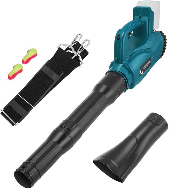 DayeLabel Accu Bladblazer - 297 km/u - 6 Snelheden - 25.000 RPM - 3 Mondstukken - Makita 18V Compatibel - Zonder Accu - Groen
