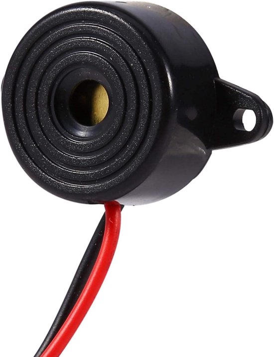 DC 3-24V High-Decibel SFM-20B Piezo Buzzer - Electronic Tone Buzzer - Alarm Continuous Sound - Kabel Lengte 120mm - Elektronische Geluidgever van INDISKA