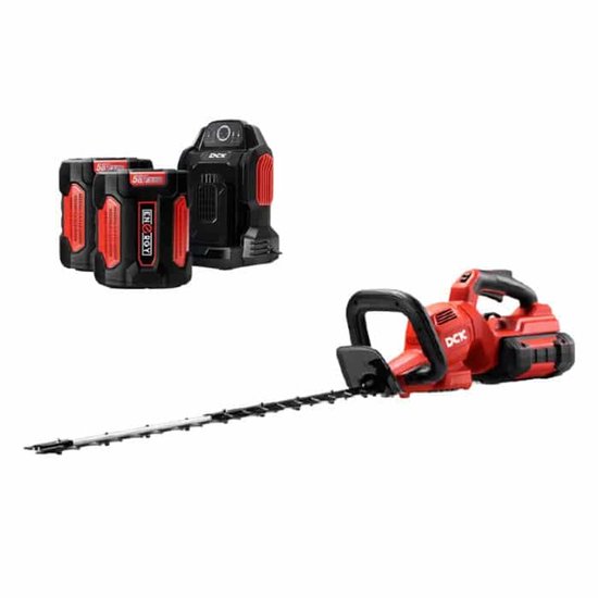 DCK Tools Accu Heggenschaar 58V SET - 650 mm - met 2x2.5Ah Accu & Snellader - KDHT58261EK