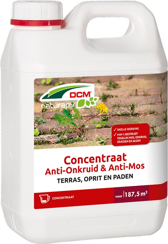 Dcm Naturapy Anti-Onkruid Anti-Mos Terras Concentraat - Algen- Mosbestrijding - 2.5 l van Merkloos	