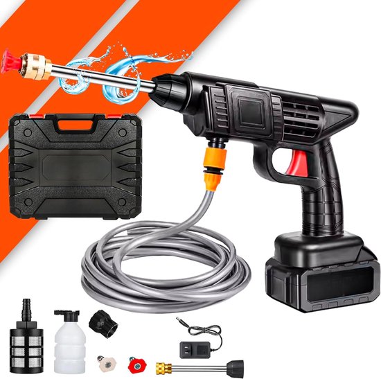 DD® Hogedrukreiniger Auto - Hogedrukreiniger - Hogedrukreiniger - 42x8x27cm - Zwart van DD®