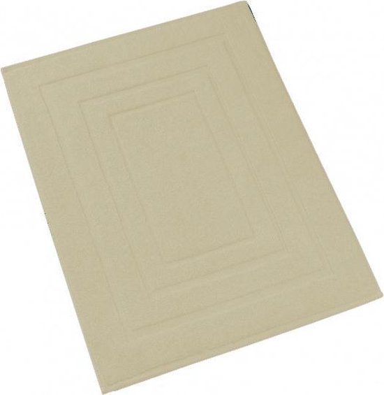 De Witte Lietaer Badmat Pacifique Sand - 60 x 100 cm - Beige - Katoen van Merkloos	