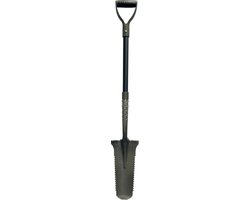 De Wortelkiller, Tuinspade met zaagtanden – Grijs – Tuinschep met vlijmscherpe messen - Tuingereedschap, Tuinschop, Bats, Spade, Schep, Schop – Root Killer, schep met zaagrand voor wortels van Talen Tools