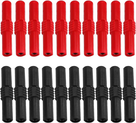 DEANKEJI 20pcs Banana Plug Socket 4mm Banana Plug Insulation Banana Plug Socket Suitable for Banana Plug Extensions DIY Audio Devices Multimeter Speakers van Merkloos	