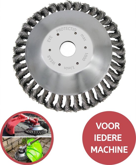 DecorD - Universele Onkruidborstel - Geschikt voor Elektrische Onkruidborstels - RVS - 15cm van Merkloos	