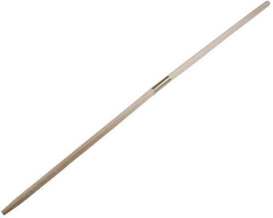 Deelbare beukenhouten gereedschapsteel 1600 x 28 mm met schroefdraad