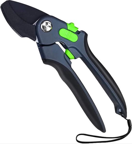 Design snoeischaar aambeeld instelbaar | Knipdiameter Ø 23 mm | SK-5 roestvrijstaal met rubberen grip | Anti-kleef door teflon afwerking van Desi