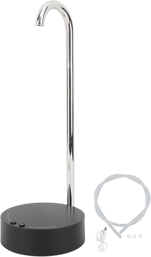 Desktop Water Dispenser, Intelligent Desktop Water Bottle Dispenser Automatic Drinking Water Dispenser Pump Electric Mineral Water Bottle Pump for Home and Office (Black) van ODOOK