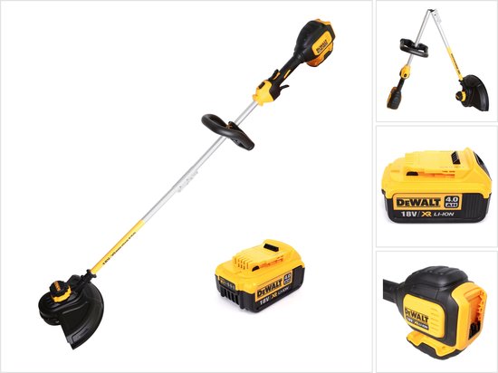 Dewalt DCM 561 PBS 18 V Brushless Li-Ion accu grastrimmer met gedeelde schacht + 1x DCB 182 18V - 4 Ah Li-Ion accu - zonder oplader van DeWalt