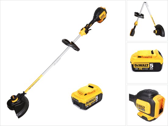 Dewalt DCM 561 PBS Accu grastrimmer 18V Brushless + 1x accu 5,0Ah - zonder lader van DeWalt