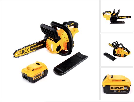 DeWalt DCM 565 N accu kettingzaag 18V + 1x accu 4.0 Ah van DeWalt