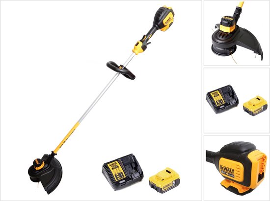 Dewalt DCM561P1 18V Li-Ion accu grastrimmer set (1x 5,0Ah accu) - koolborstelloos - 33cm van Merkloos	