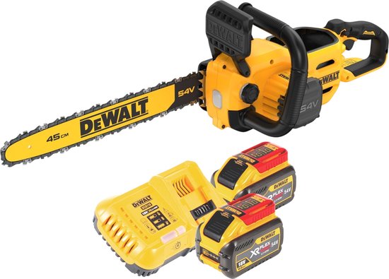 DeWalt DCMCS 574 X2 Accu-kettingzaag 54 V FlexVolt 45 cm Borstelloos + 2x accu 9.0 Ah + lader van DeWalt