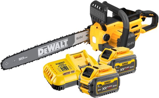 DeWalt DCMCS 575 T2 accukettingzaag 54 V FlexVolt 50 cm borstelloos + 2x accu 6,0 Ah + oplader van Merkloos	