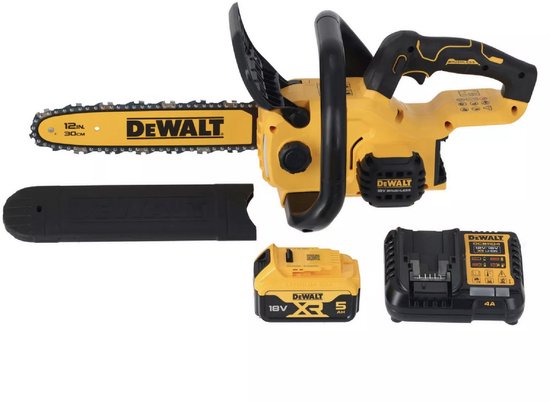 DeWALT DCMCS565P1 18V XR Li-Ion accu compacte kettingzaag set (1x 5.0Ah) - 30cm van DeWalt