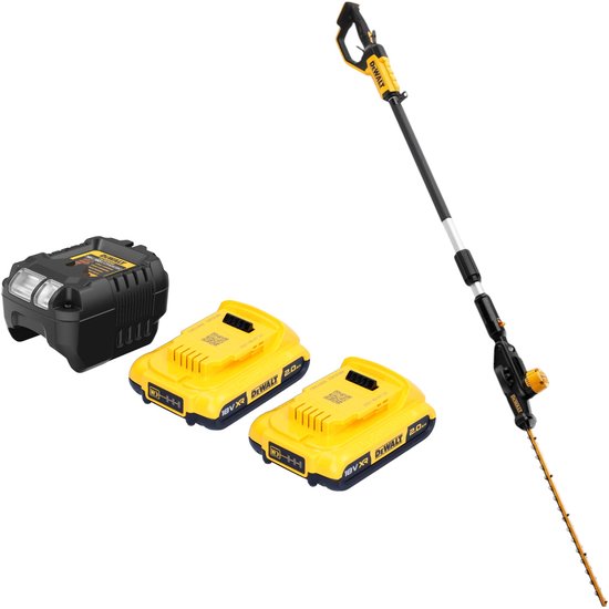 DeWalt DCMPH 566 D2 accu heggenschaar 18 V 55 cm + 2x accu 2.0 Ah + lader van DeWalt
