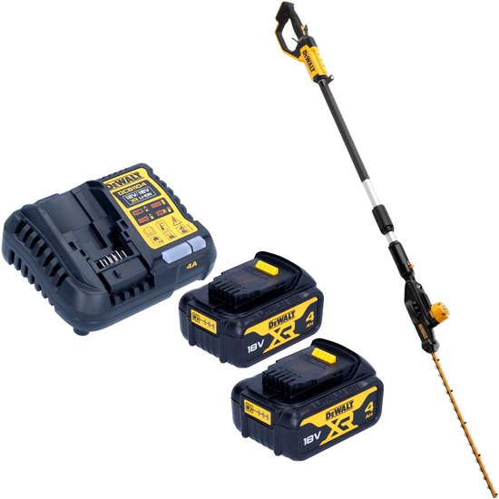 DeWalt DCMPH 566 M2 accu heggenschaar 18 V 55 cm + 2x accu 4.0 Ah + lader van DeWalt