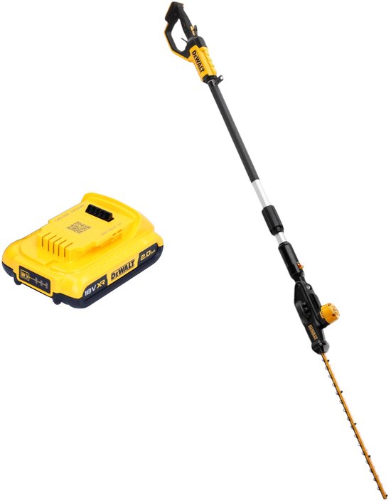 DeWalt DCMPH 566 N accu heggenschaar 18 V 55 cm + 1x accu 2.0 Ah - zonder oplader van Merkloos	