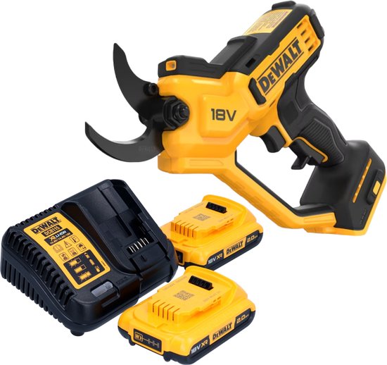 DeWalt DCMPP 568 D2 accusnoeischaar 18 V 38 mm + 2x accu 2.0 Ah + lader van DeWalt