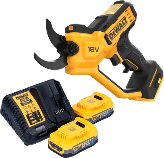 DeWalt DCMPP 568 E2 accusnoeischaar 18 V 38 mm + 2x Powerstack accu 1,7 Ah + lader van Merkloos	