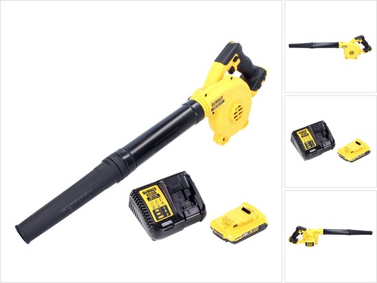 DeWalt DCV 100 D1 accubladblazer / bladblazer 18 V + 1x accu 2.0 Ah + lader van DeWalt