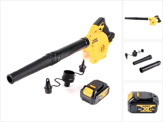 DeWalt DCV 100 N 18 V accu/bladblazer + 1 x DCB 182 4.0 Ah accu - zonder koffer, zonder lader van DeWalt