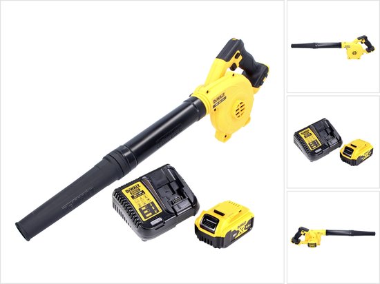 DeWalt DCV 100 P1 accubladblazer / bladblazer 18 V + 1x accu 5.0 Ah + lader van DeWalt