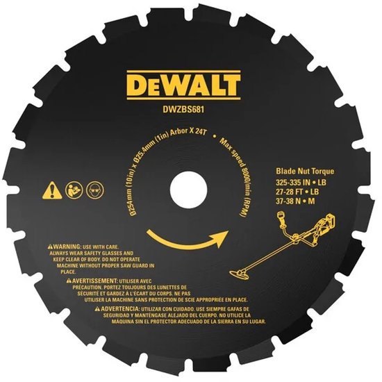 DeWalt DT20696-QZ - Tarcza Tnąca - 24 Zębów - 254mm - Staal van Merkloos	