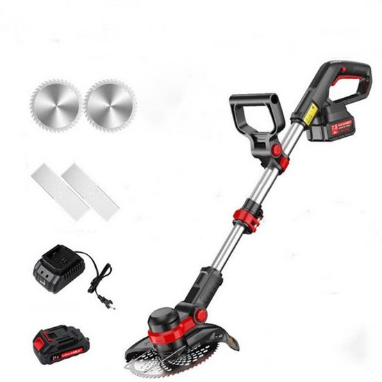Dewelling FY9099 2-in-1 Grastrimmer en Kantensnijder – 2 soorten messen, 90° draaibare motorkop, verstelbare steel van Merkloos	